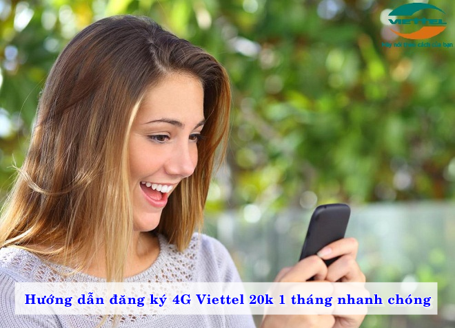 cách đăng ký mạng viettel 20k 1 tháng